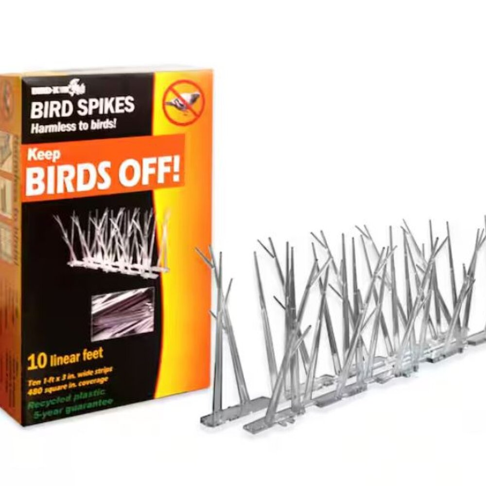 Bird-X 10 ft. Original Plastic Bird Spikes Bird Control Kit